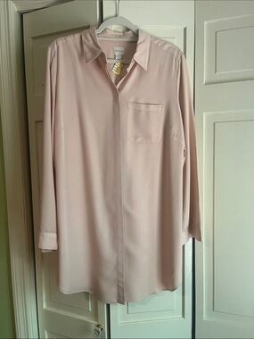 Chico's Pale Pink Long-Sleeve Shirt